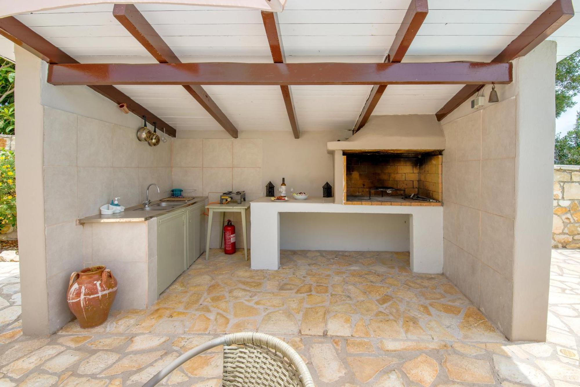 Loggos Seaview Cottage With Private Pool By Konnect Longós Exteriér fotografie